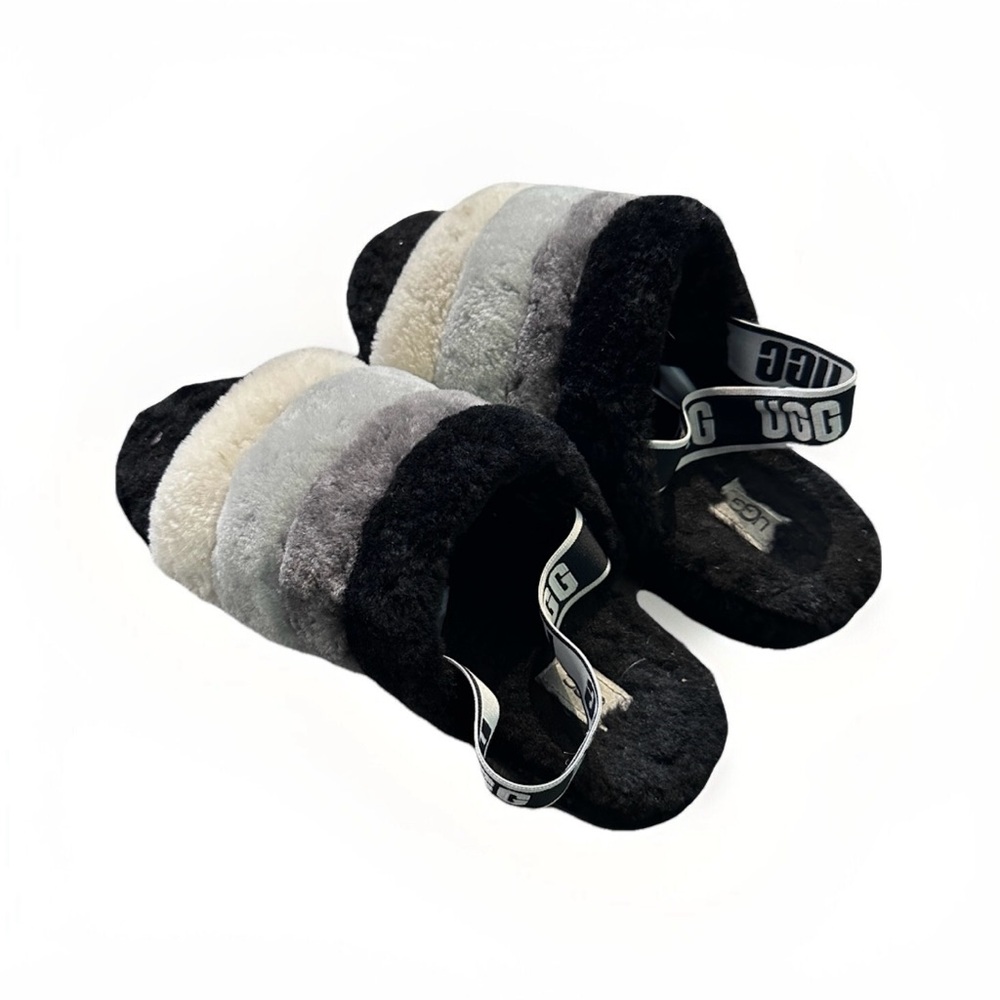 UGG Women's Fluff Yeah Slides‎ Slippers Multicolor Size 12 S/N 1097169 - Picture 2 of 8